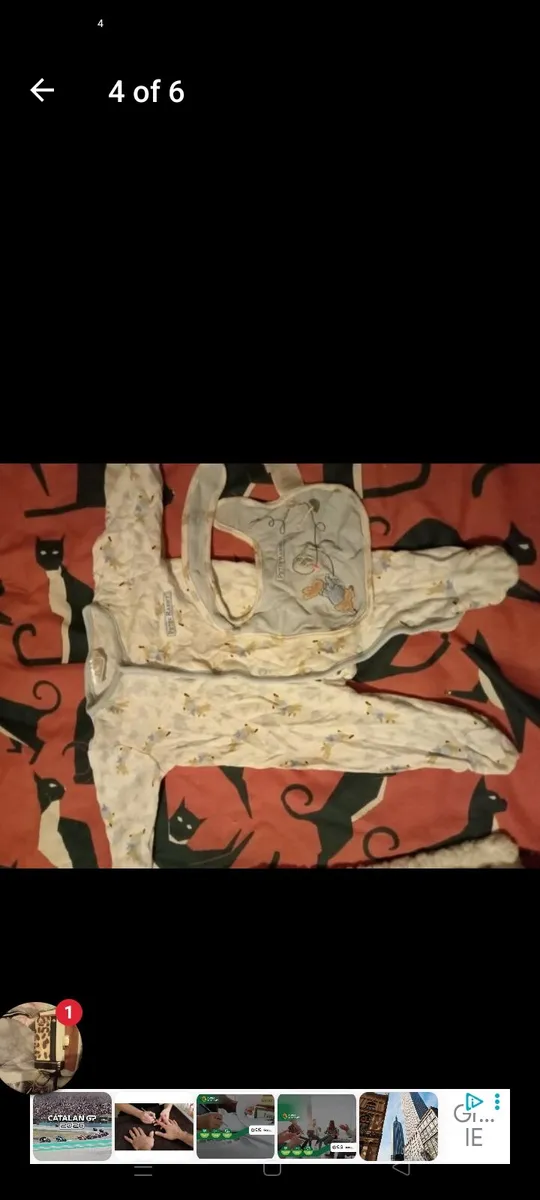 Peter rabbit snowsuit and baby grow 3_6 mnth - Image 3