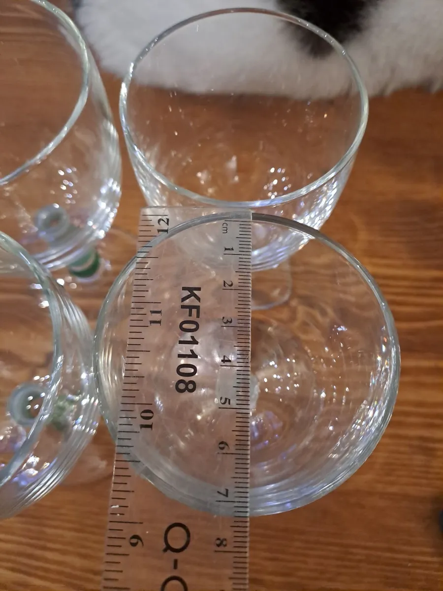 Vintage Art Glass Goblets – Set of 4 - Image 2