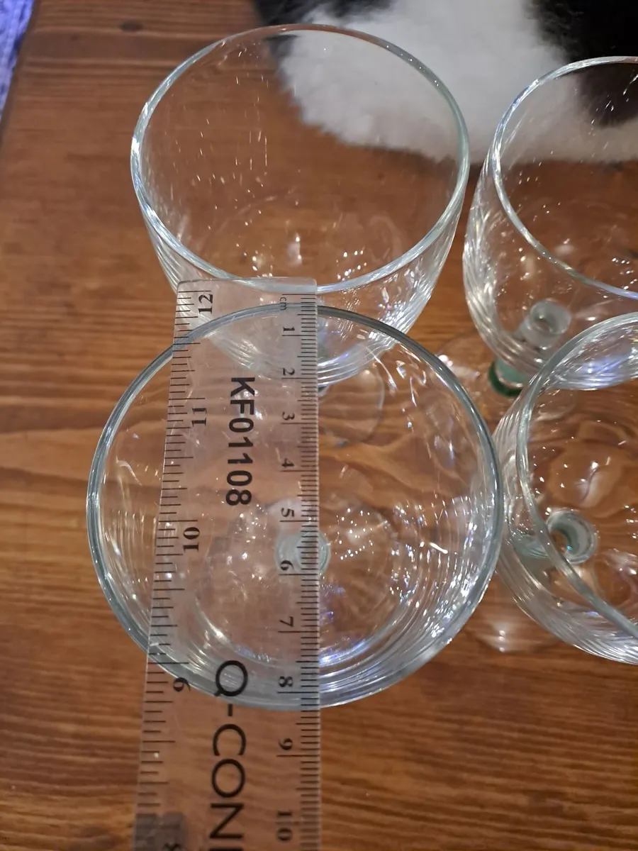 Vintage Art Glass Goblets – Set of 4 - Image 4