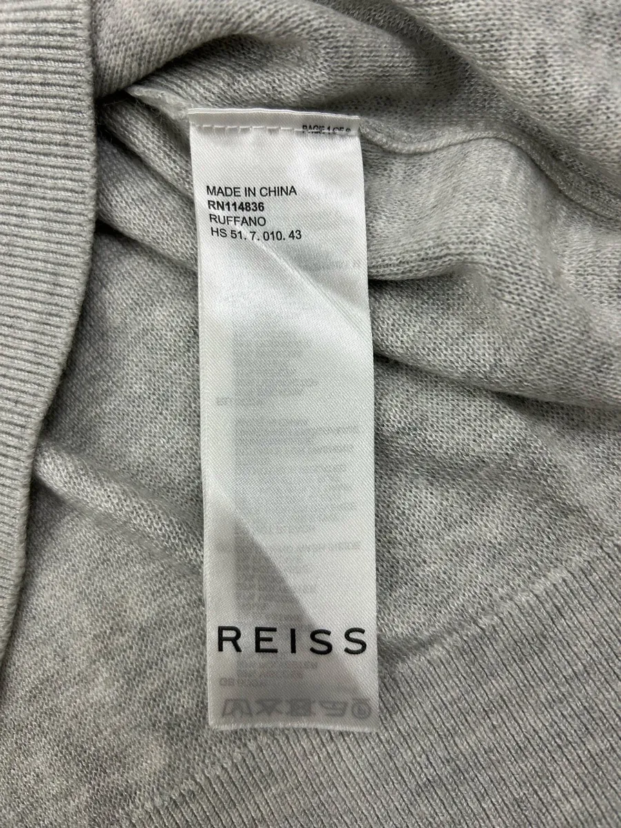 Reiss Ruffano Wool Blend Polo Jumper Mens Medium - Image 4