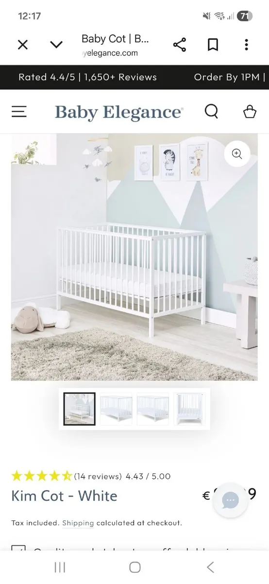 Cot and toddler bed.no photos of cot.not used - Image 1