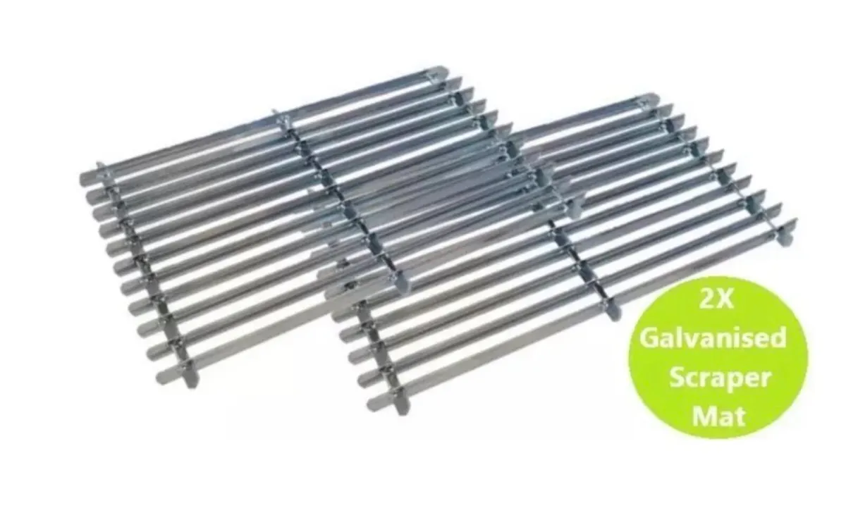 2 x Metal Door Mats Shoe Boot Scraper NEW - Image 1