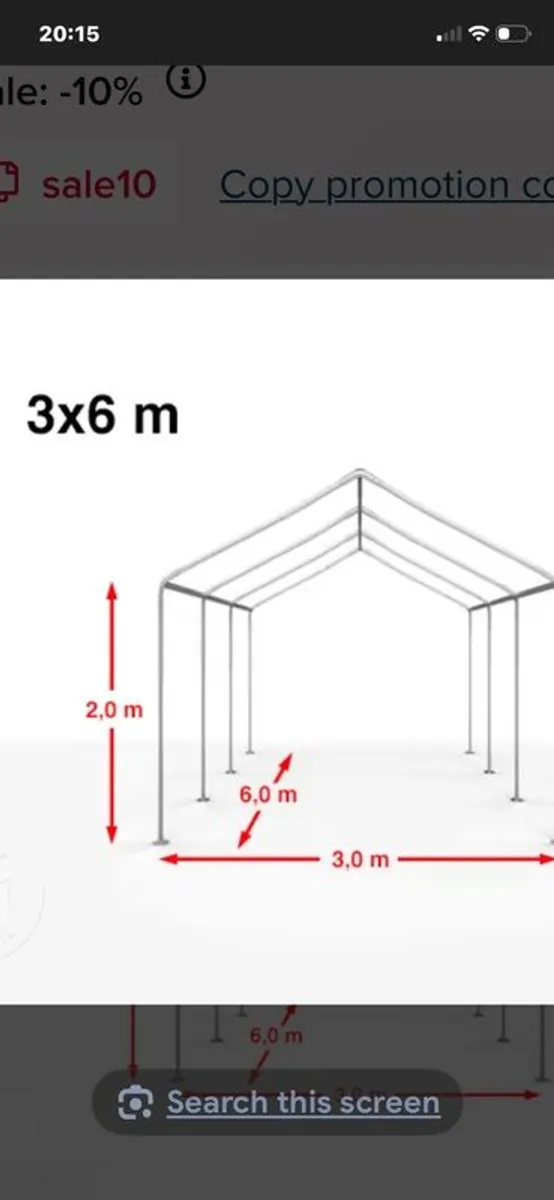 Marquee 6x3m - Image 2