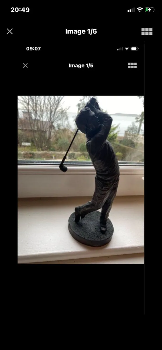 Genesis Bronze Golfer Swing - Image 1