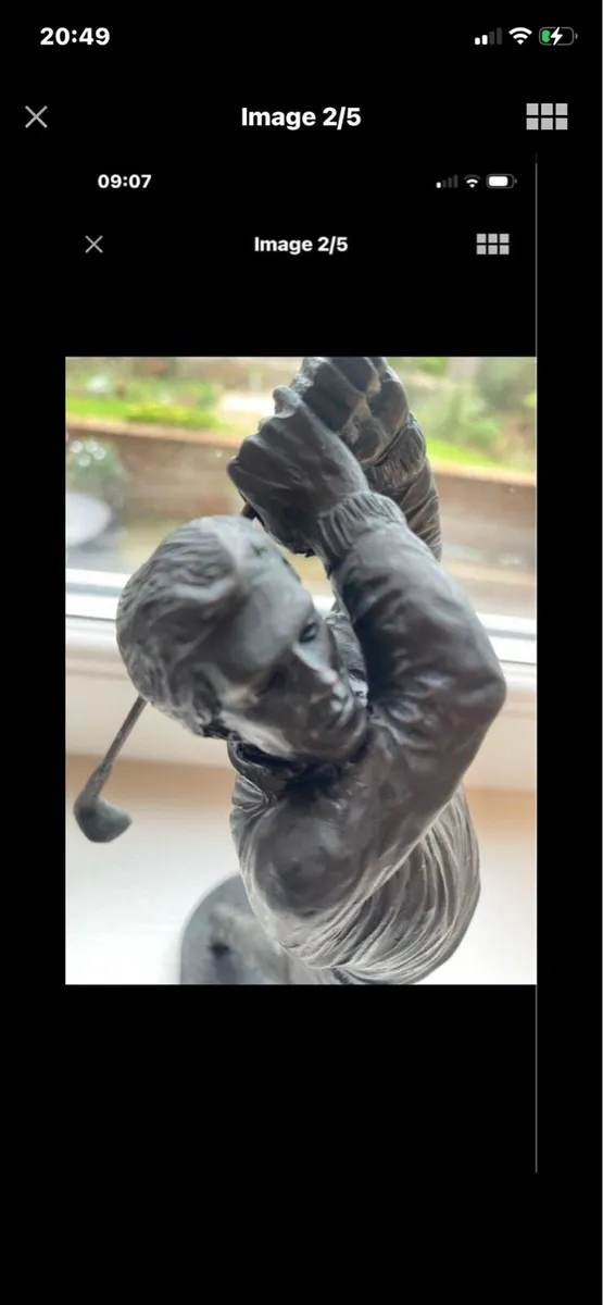 Genesis Bronze Golfer Swing - Image 2