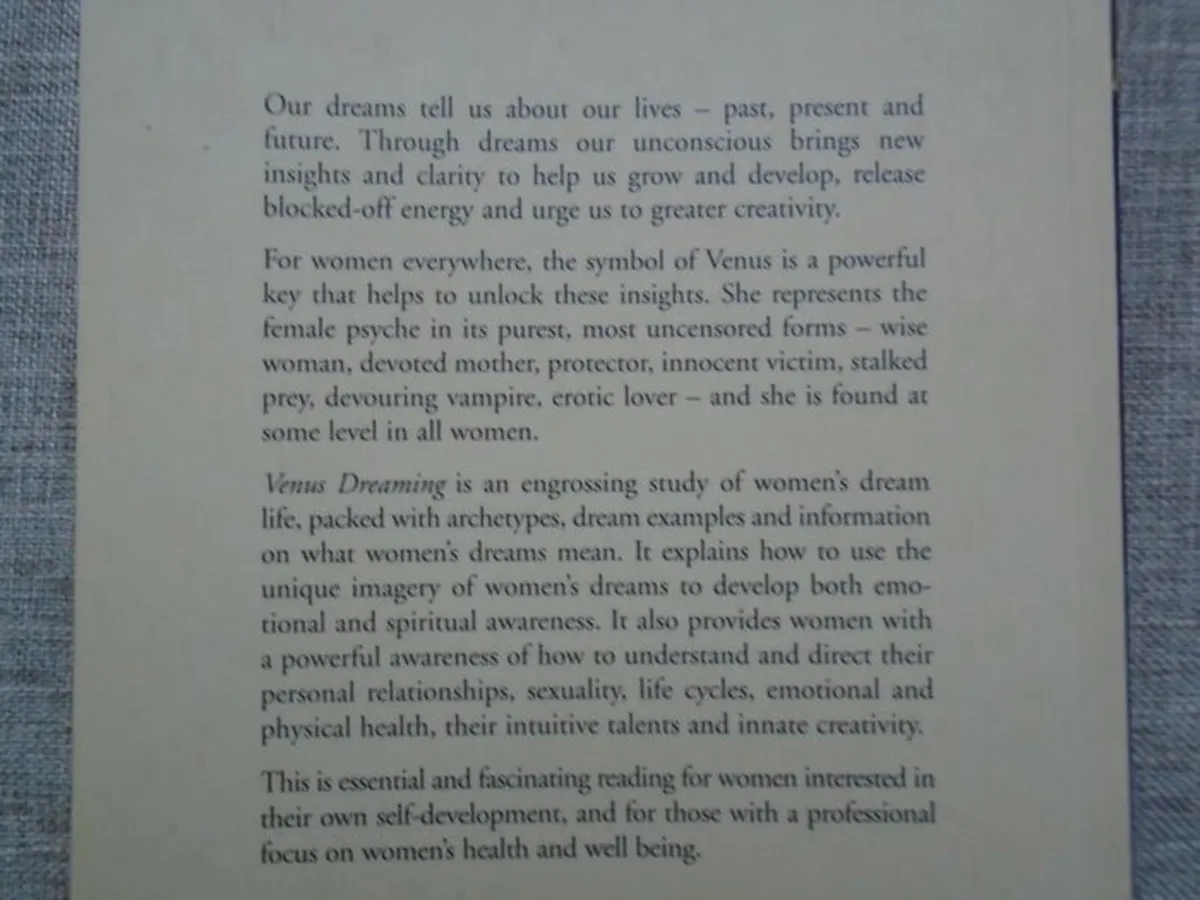 Venus Dreaming, Paperback book, Non fiction, Book - Image 2