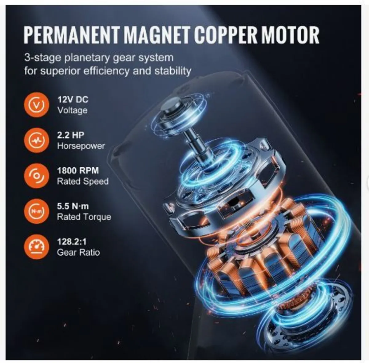 Electric Winch ATV UTV 2041.2 kg - Image 3