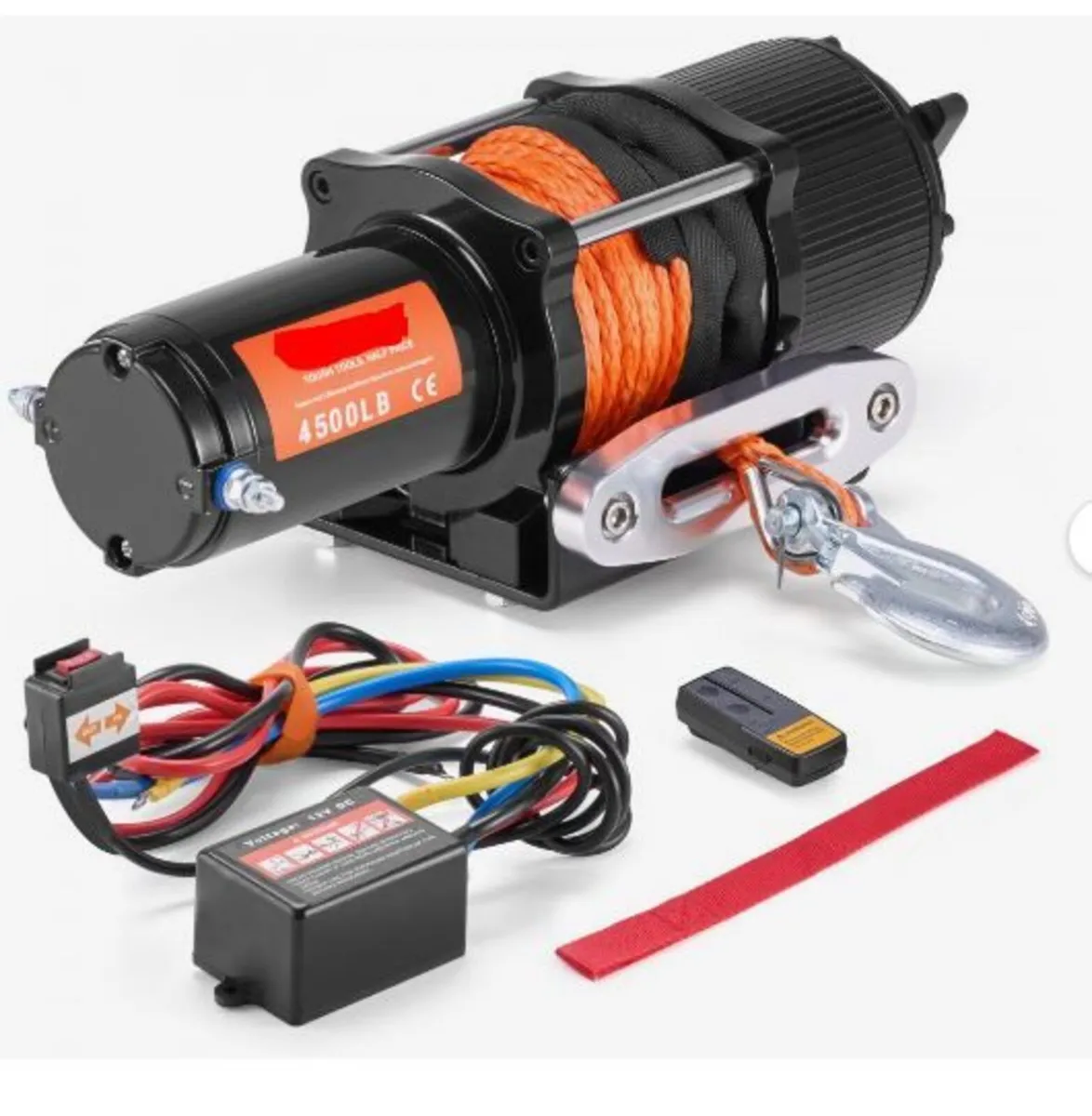 Electric Winch ATV UTV 2041.2 kg - Image 1