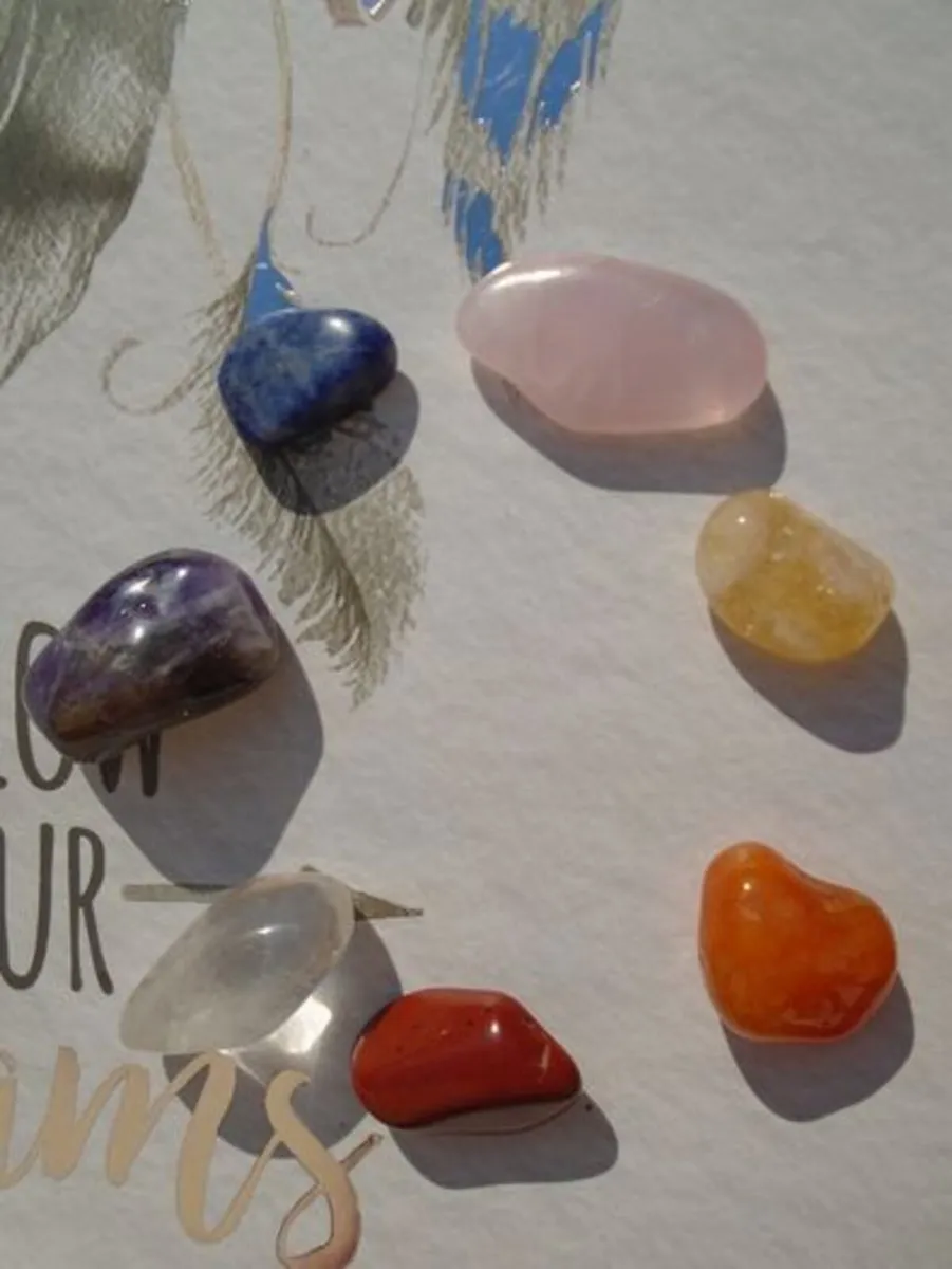 Crystal chakra set, Crystals,Gift, - Image 1