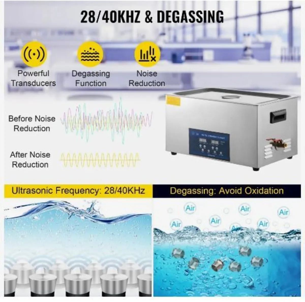 30L Ultrasonic Cleaner Dual Frequency - Image 3