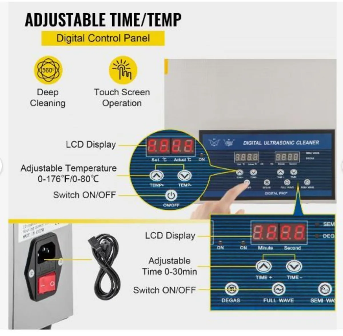 30L Ultrasonic Cleaner Dual Frequency - Image 4