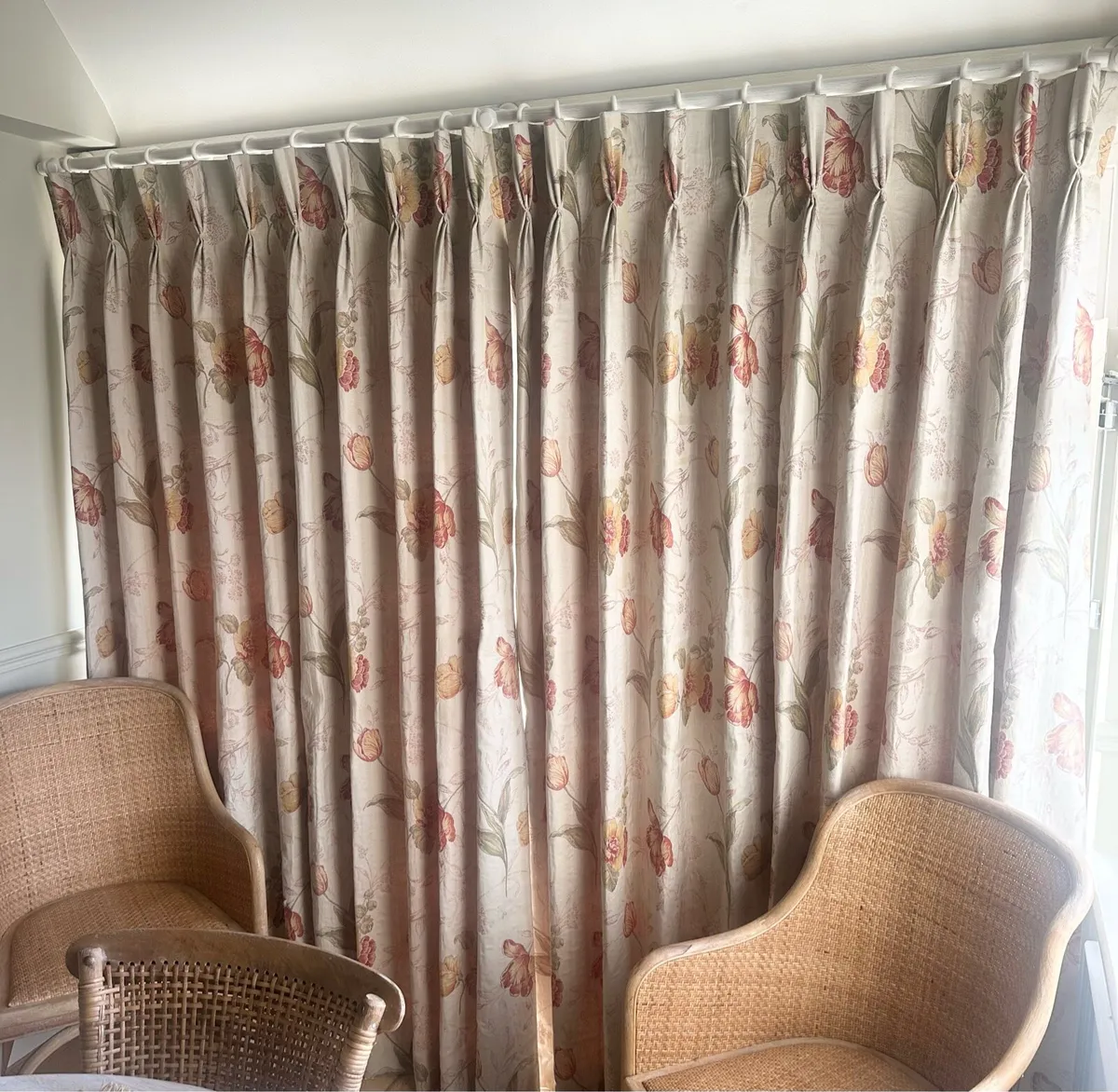 Bespoke triple pencil pleat floor length curtains - Image 2