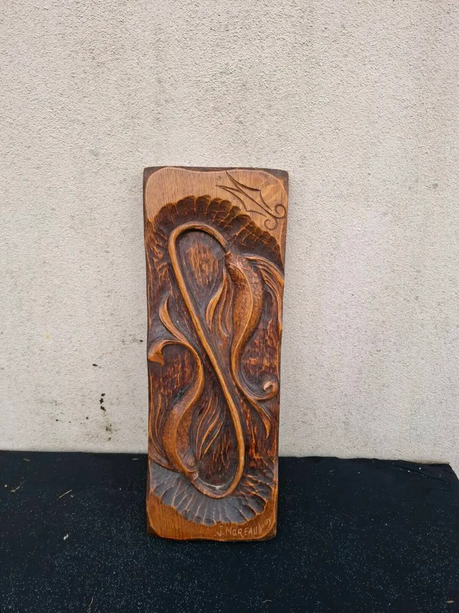 Wall fish sculpted fish decor