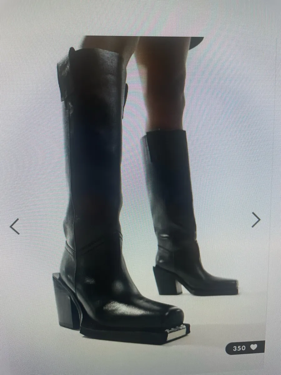 New! Asos Celia Leather western boots! Size 38