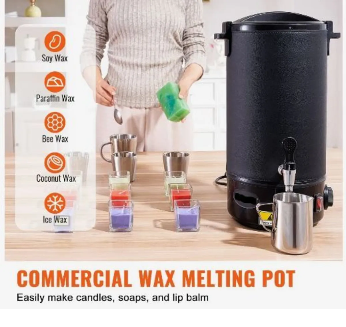 Wax Melter for Candle Making 10Liter - Image 2