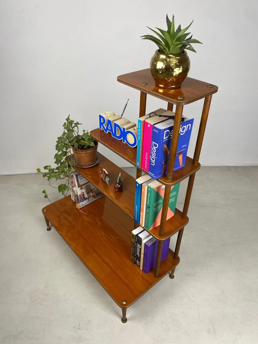 Mid Century Scandinavian Open Bookcase Display - Image 4