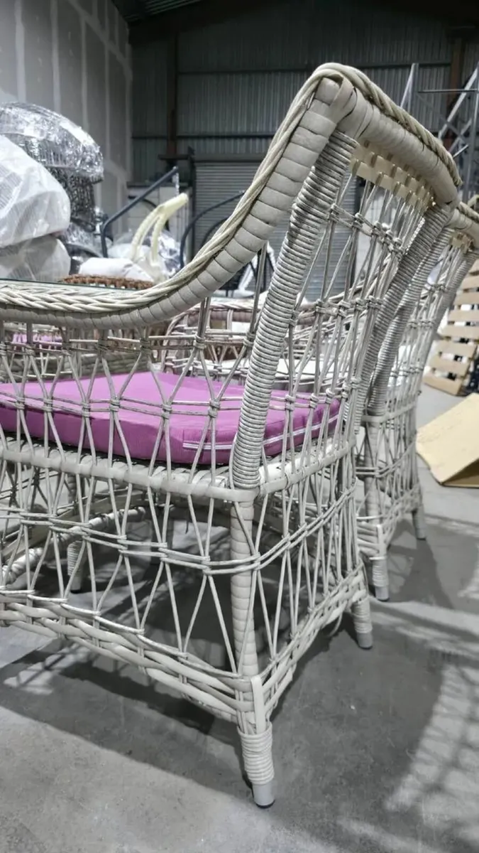 Garden furniture set 6-Piece Wicker - Image 2