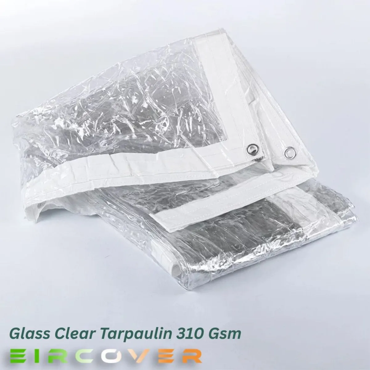 Glass Clear Tarpaulin 4m x 5m (13' - 16') 310 gsm - Image 2