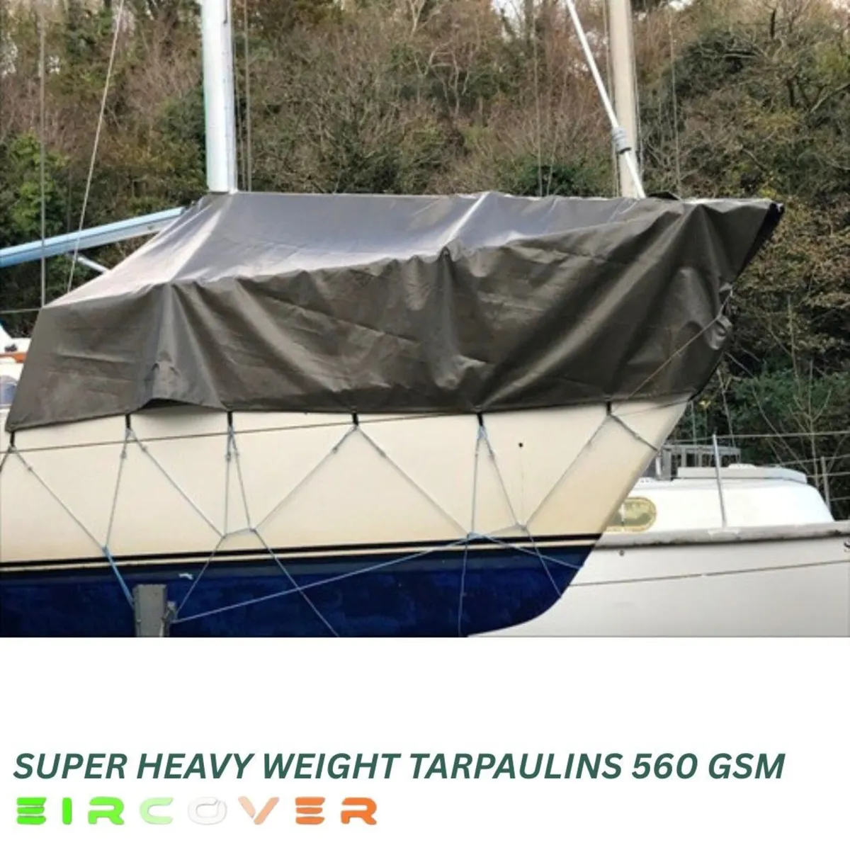 Super Heavy Weight Tarpaulin 5m x 8m  560 gsm PVC - Image 4