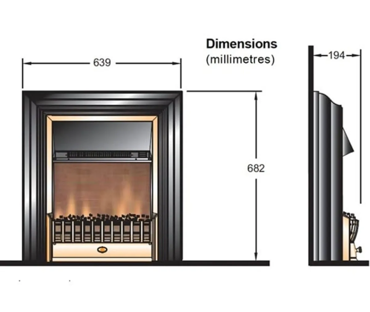 Dimplex electric freestanding fire - Image 3