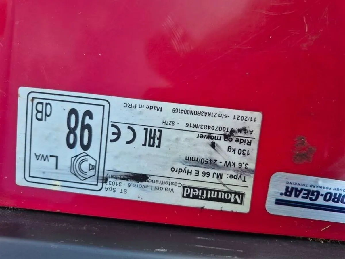 Mountfield 827h lawnmower - Image 3