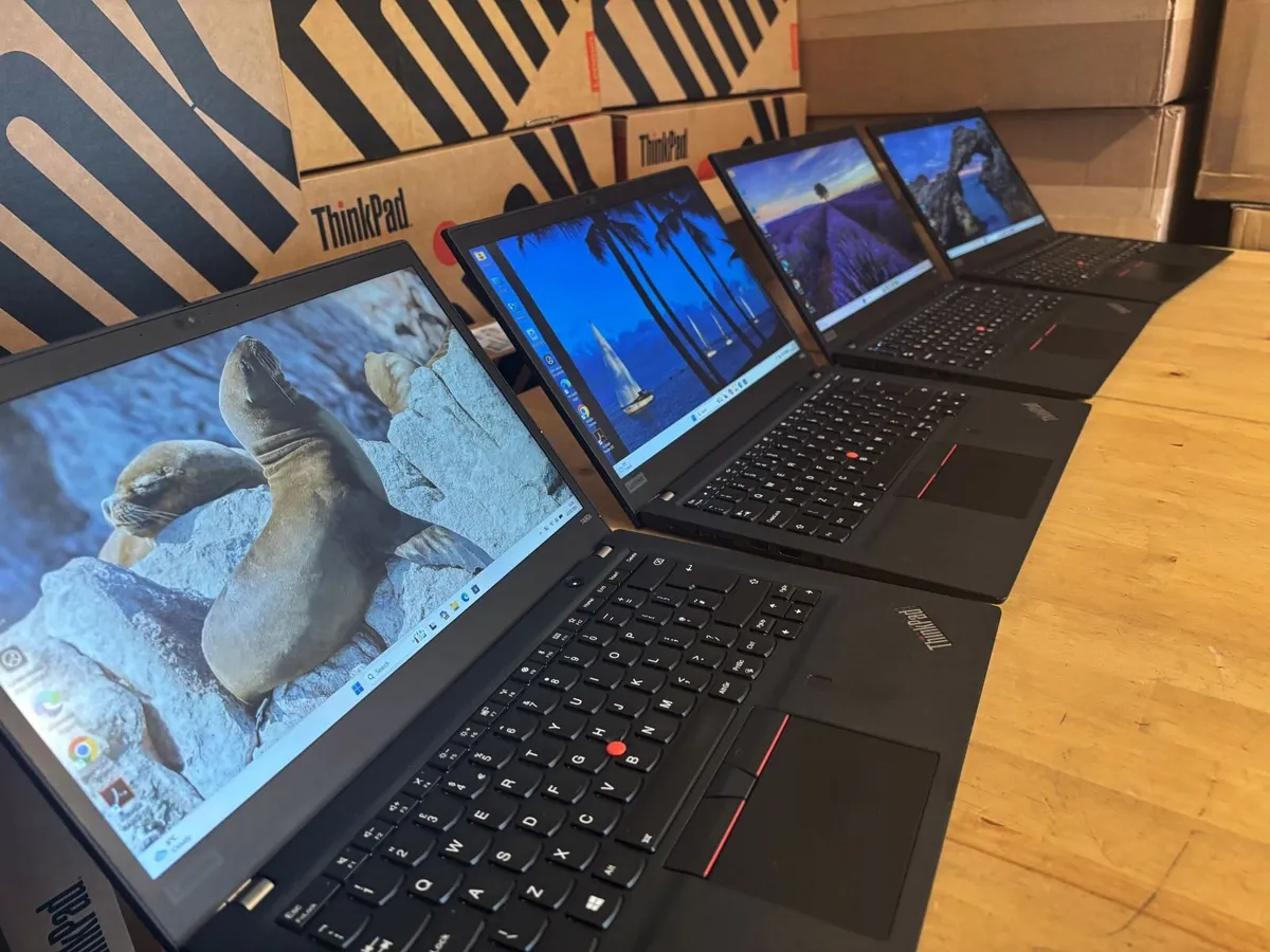 Lenovo T490S Laptops-Quad i5-SSD-Win 11 Pro - Image 1