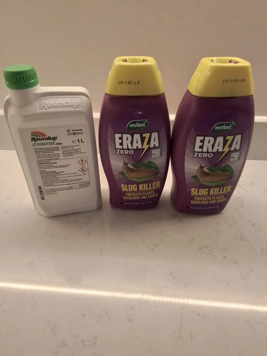 Roundup/slug pellets