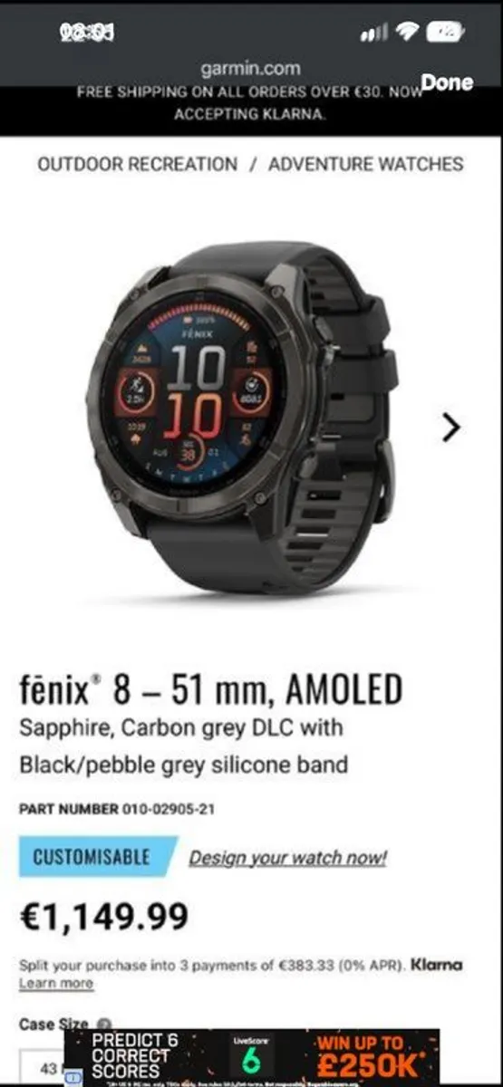 Garmin Fenix 8 / 51mm / Sapphire and Titanium - Image 1