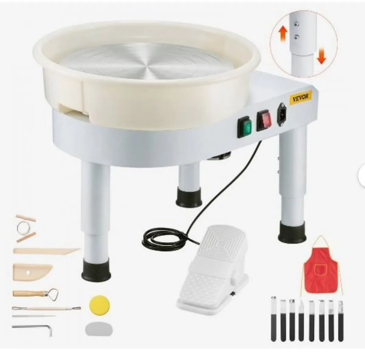 Pottery Wheel, 35 cm Ceramic Wheel Forming Machin - Image 4