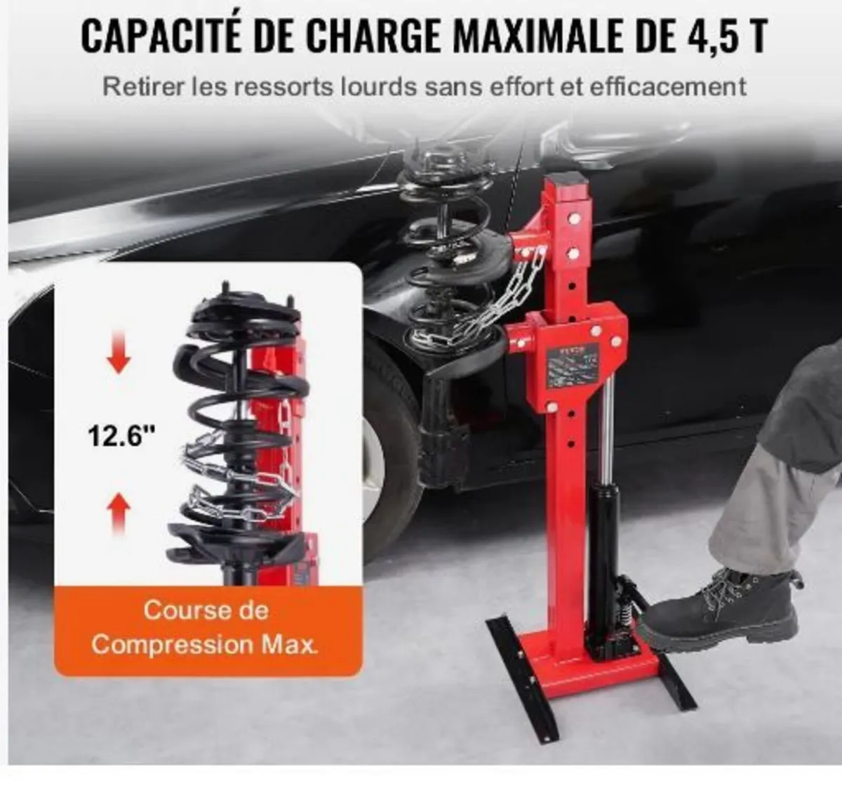 Strut Spring Compressor, 4.5 Ton - Image 3
