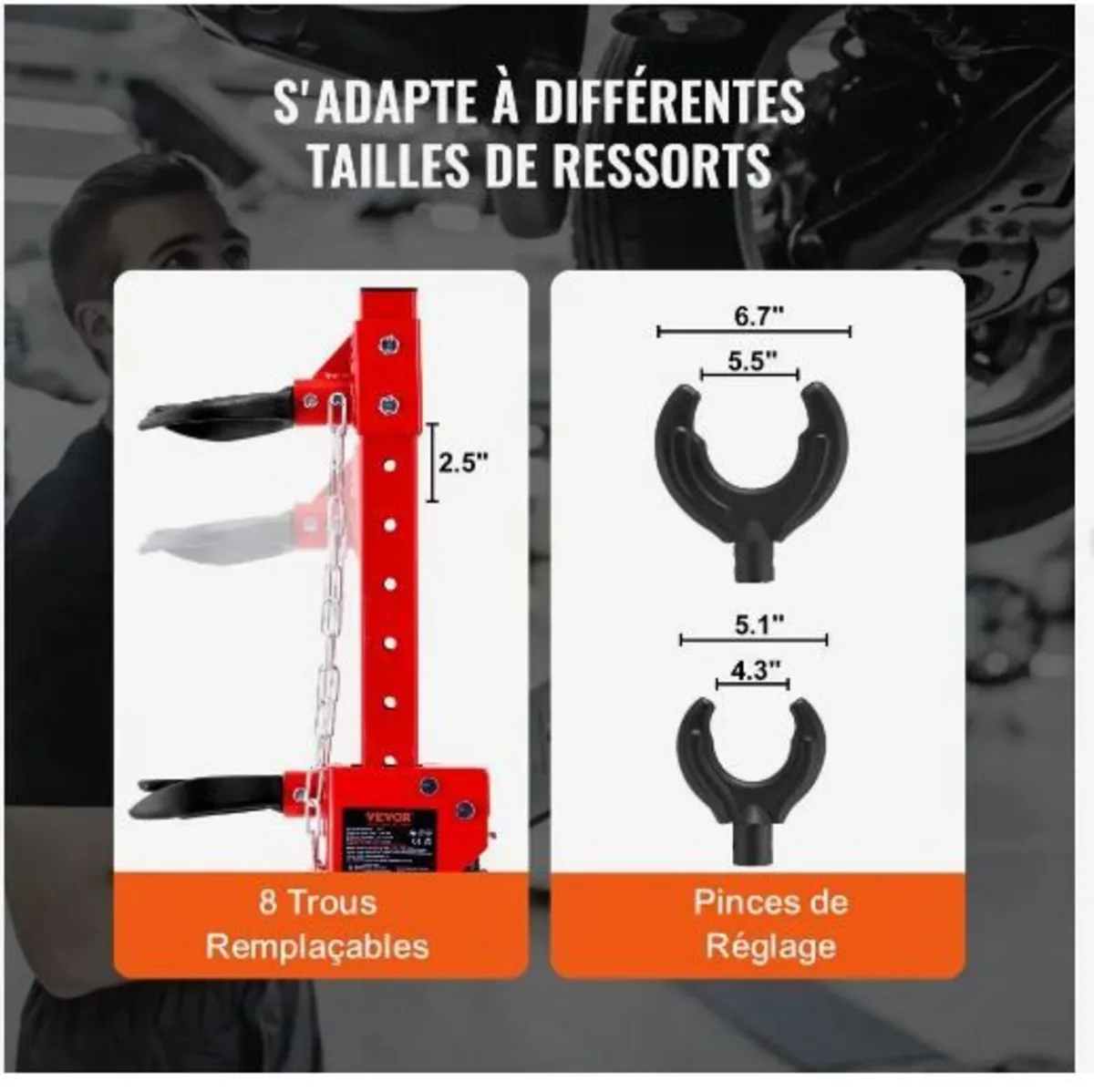 Strut Spring Compressor, 4.5 Ton - Image 4