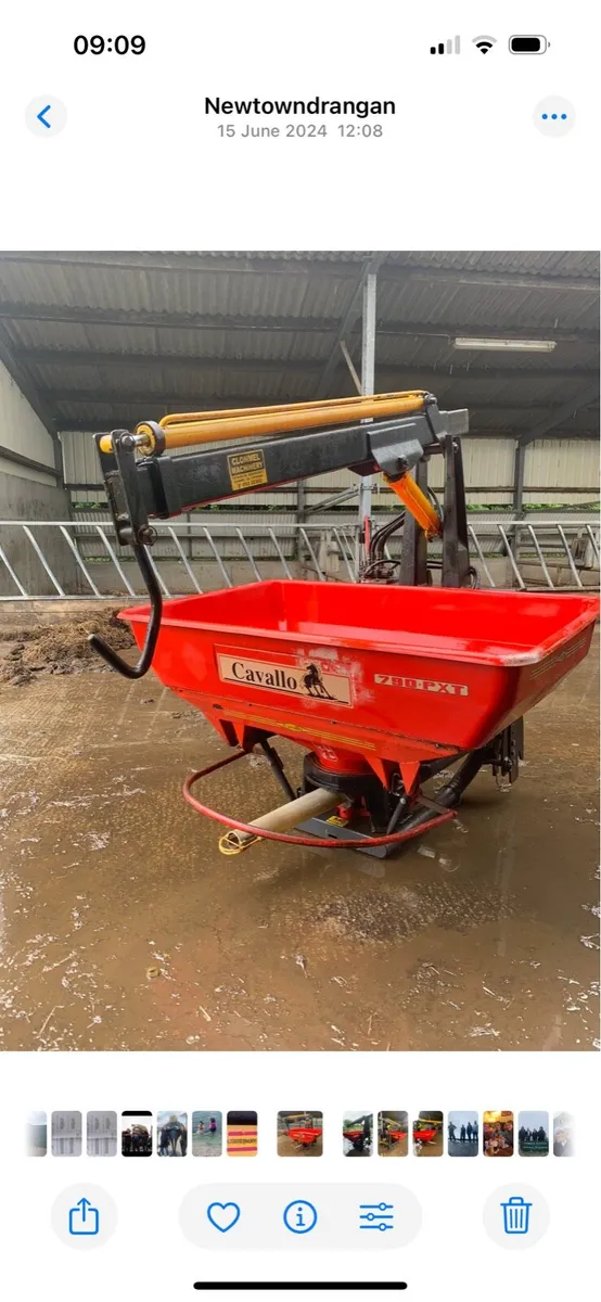 Fertiliser spreader and crane - Image 2