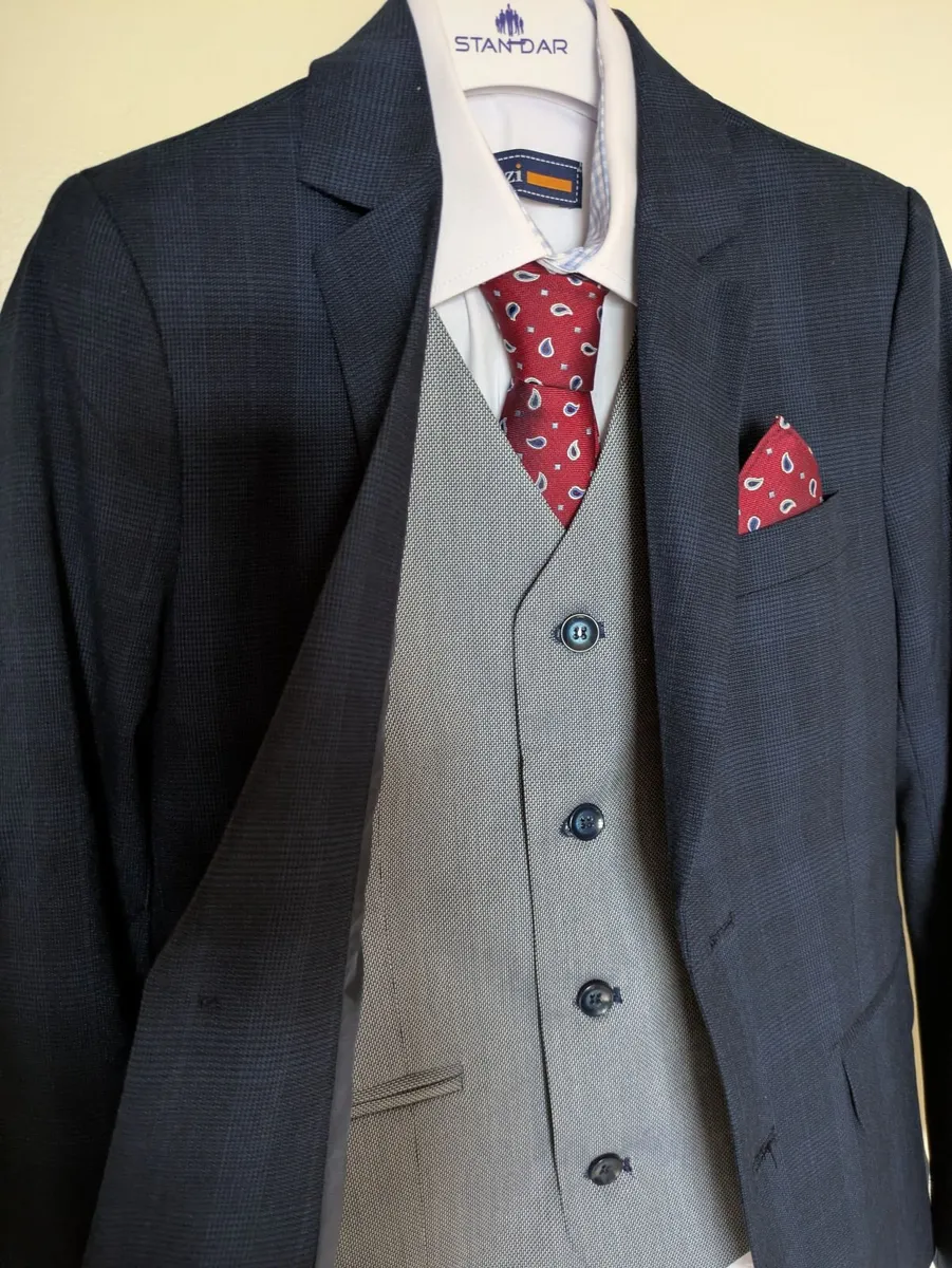 3 Piece Communion Suit with Shirt, Tie & Hanky set - Image 2