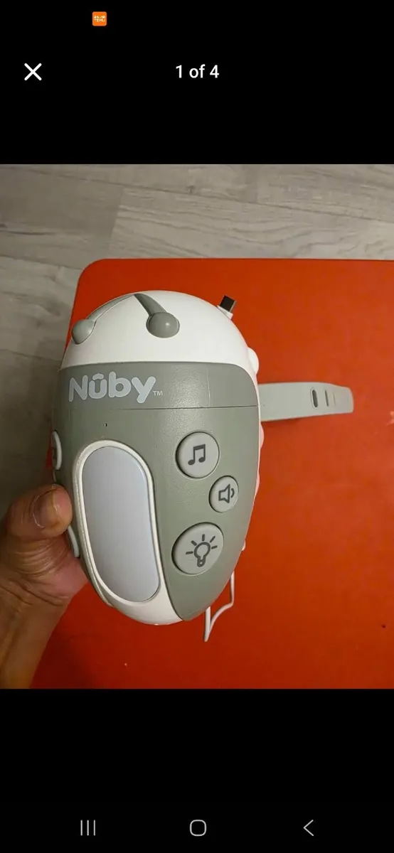 Nuby Pram Rocker Jitterbug Baby Vibration Sound Cr - Image 1