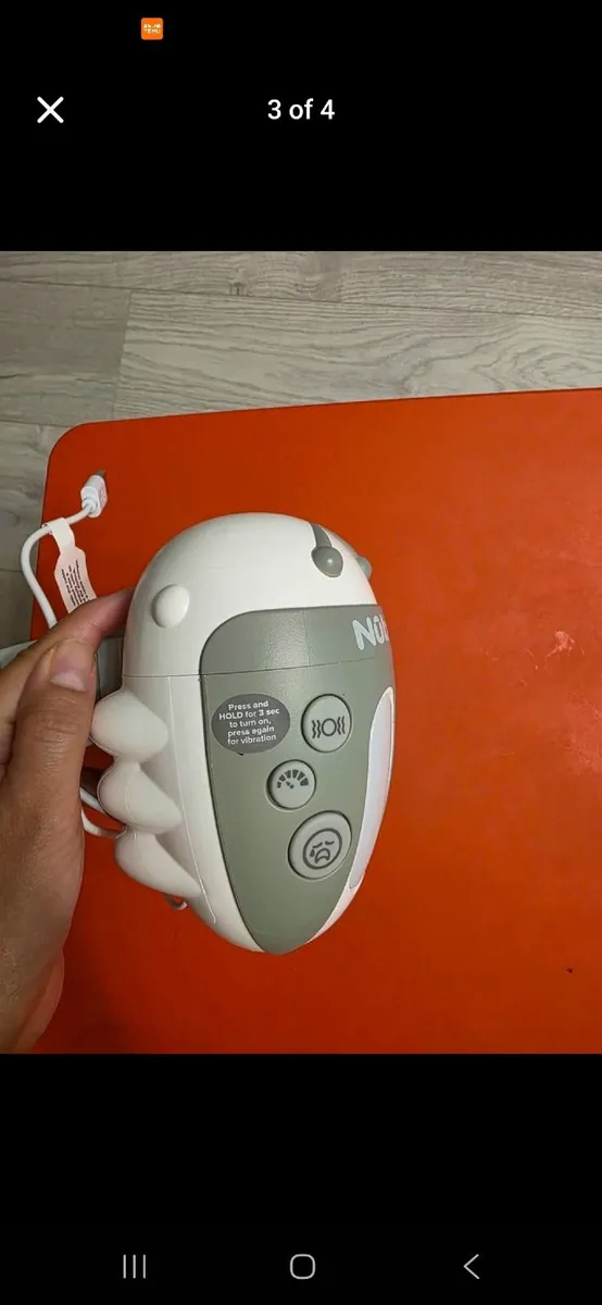 Nuby Pram Rocker Jitterbug Baby Vibration Sound Cr - Image 2
