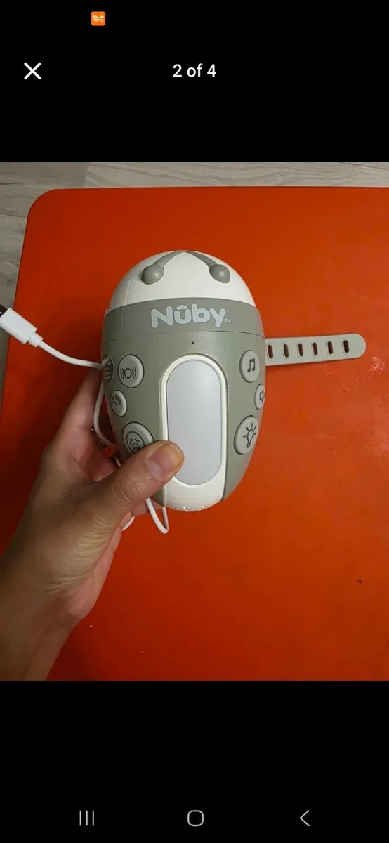 Nuby Pram Rocker Jitterbug Baby Vibration Sound Cr - Image 4