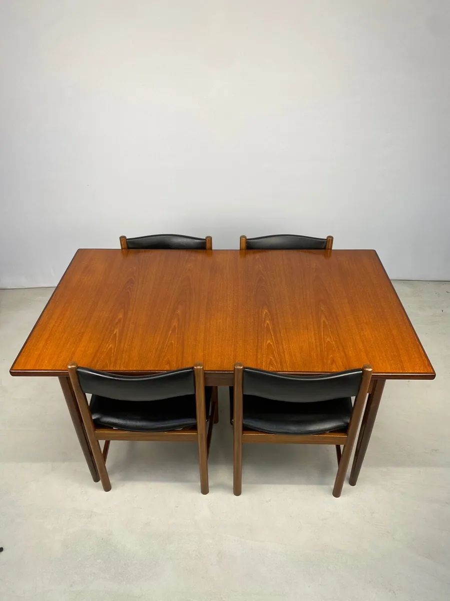 Rare G Plan Mid Century Rectangular Table &Chairs - Image 3