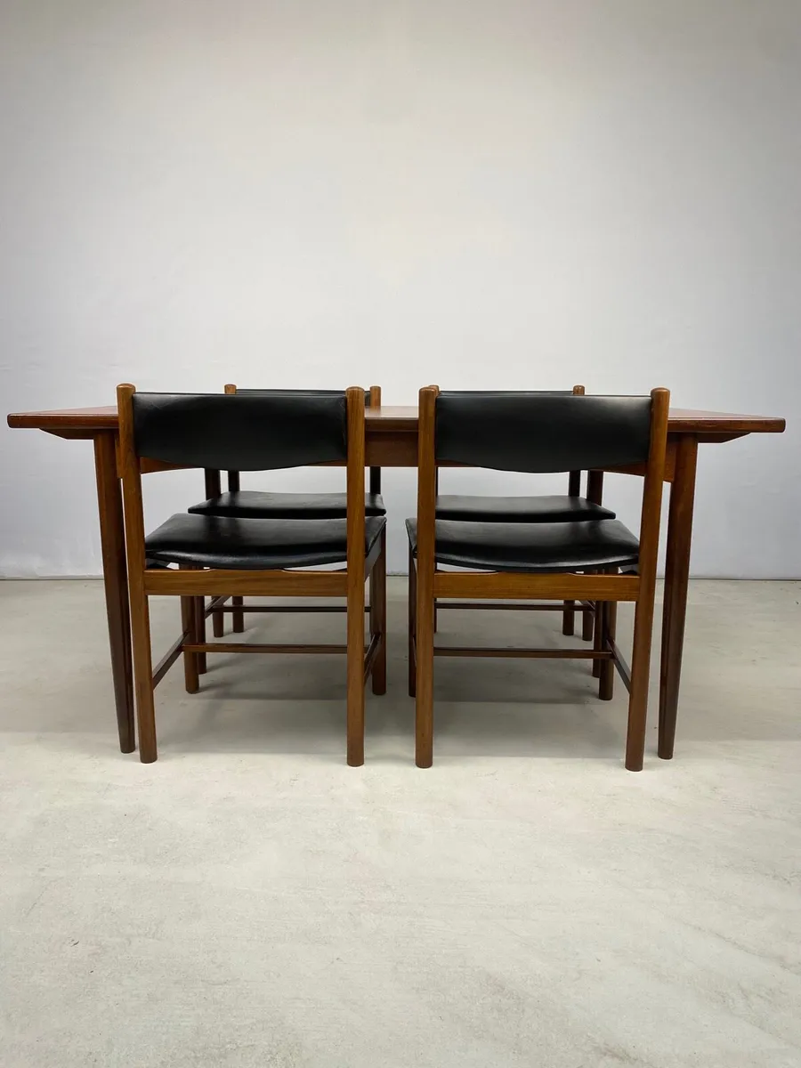 Rare G Plan Mid Century Rectangular Table &Chairs - Image 4