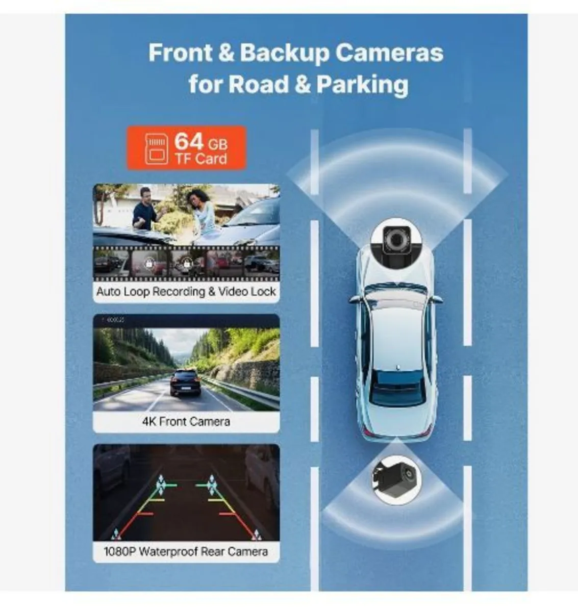 Wireless Car Stereo, 254 mm HD Portable Radio - Image 2