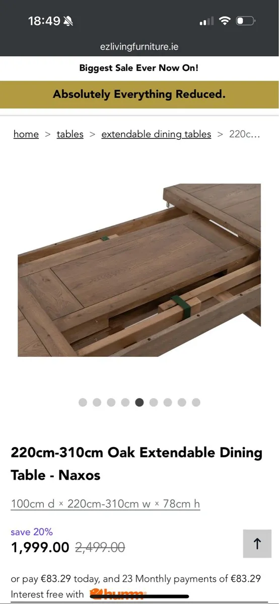 Solid Oak Dining Table, Chairs and Bench - Image 2