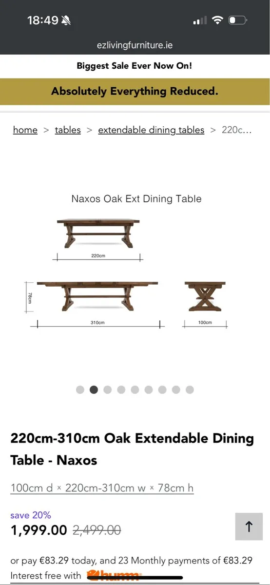 Solid Oak Dining Table, Chairs and Bench - Image 3