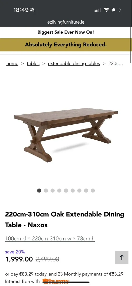 Solid Oak Dining Table, Chairs and Bench - Image 4