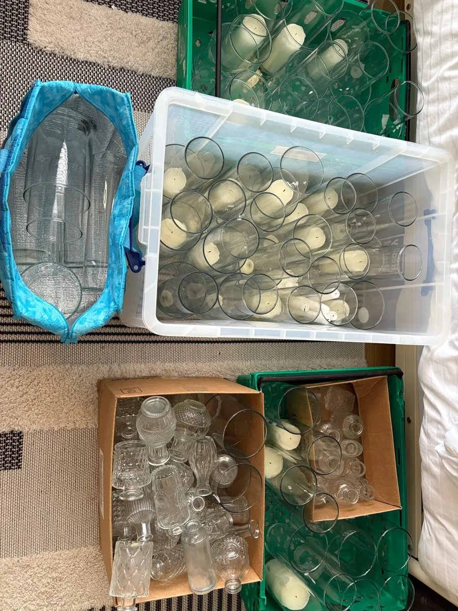 Wedding decoration candle jars, vases, arch, - Image 1