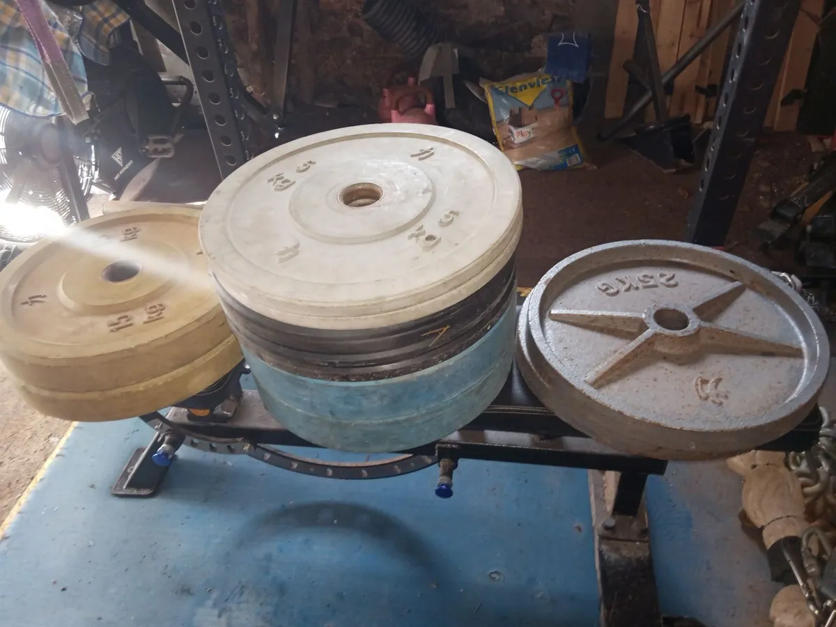 Olympic bumper plates set 245kg - Image 3