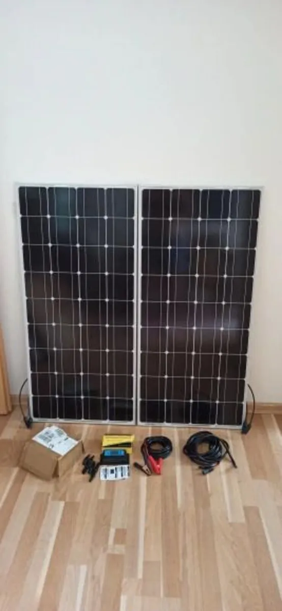 200W 18V Solar Panel kit for camper van or boat - Image 2