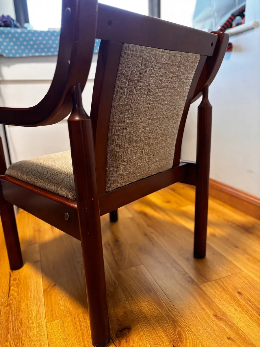 2  Elegant Solid Armchairs - Image 2