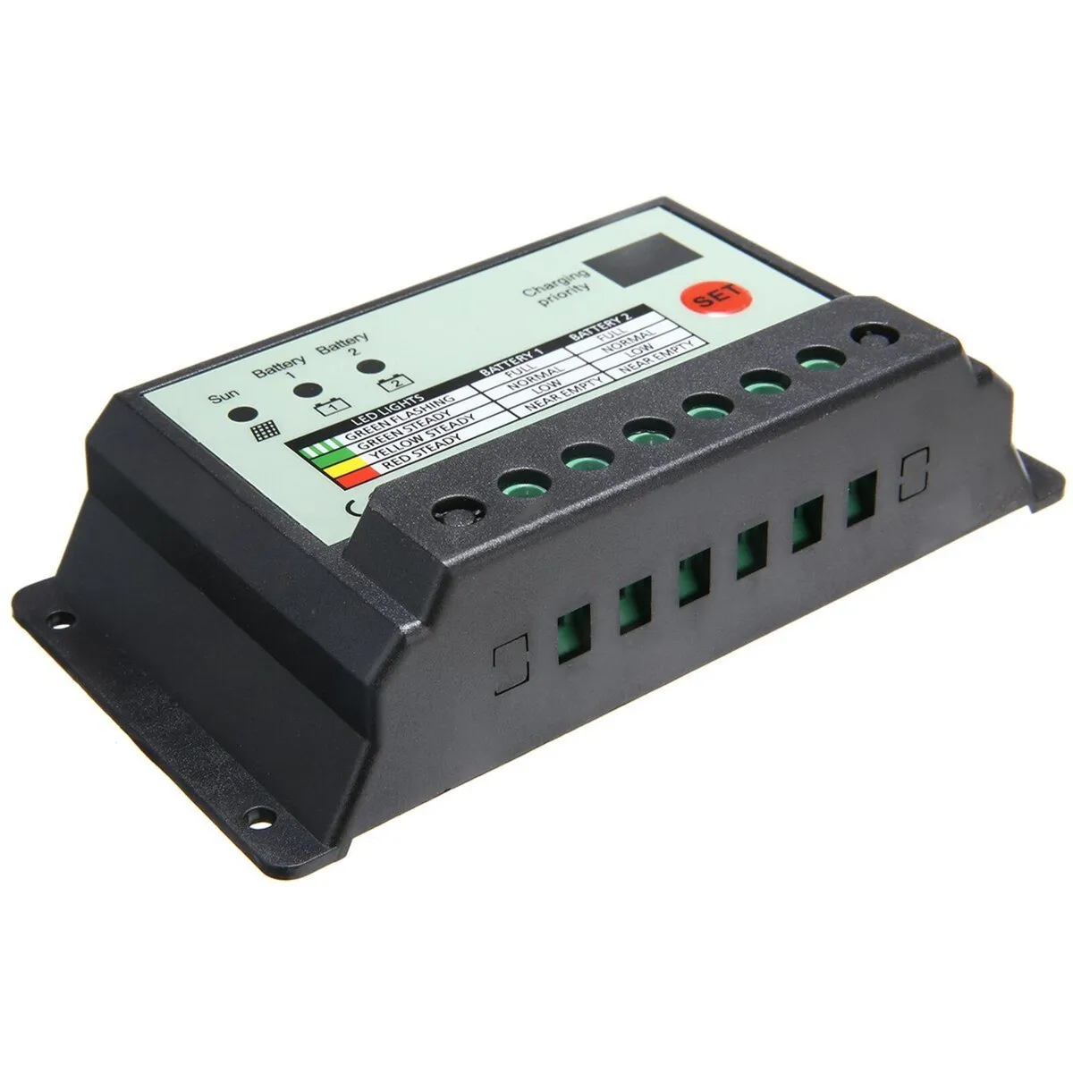 20A Dual Battery Solar Charge Controller 12V/24V - Image 3