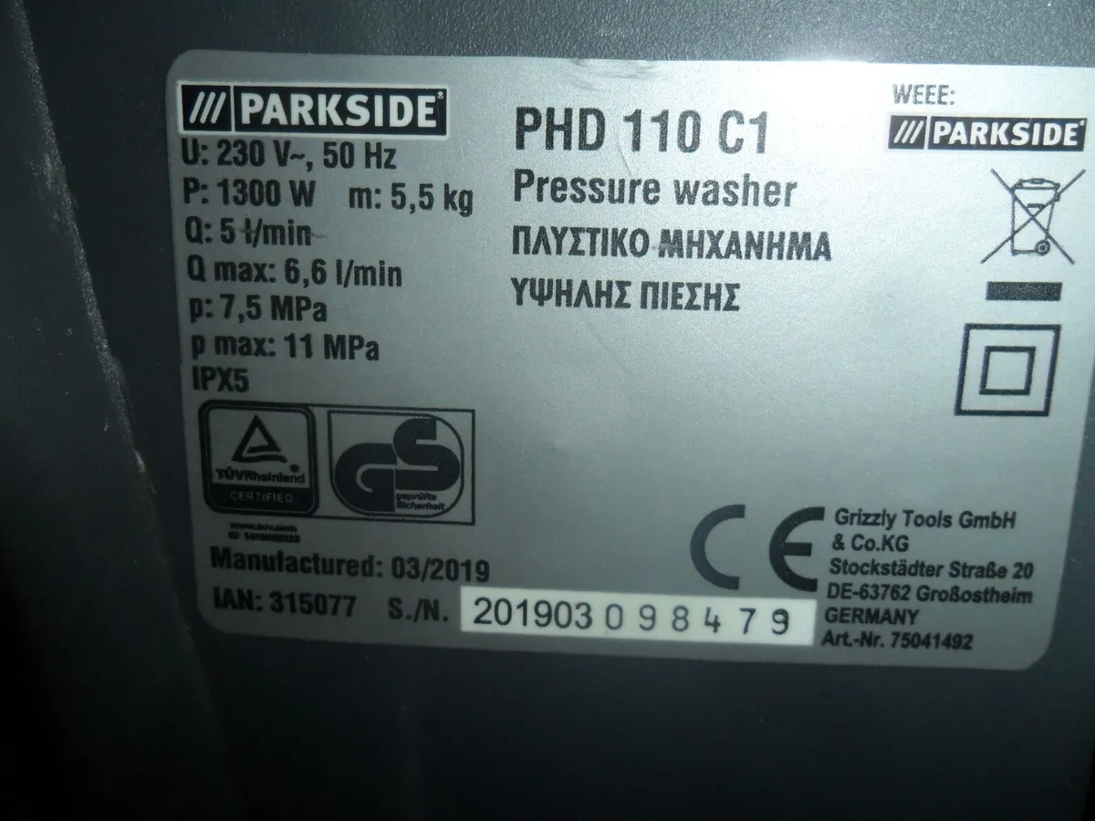 parkside power washer - Image 2
