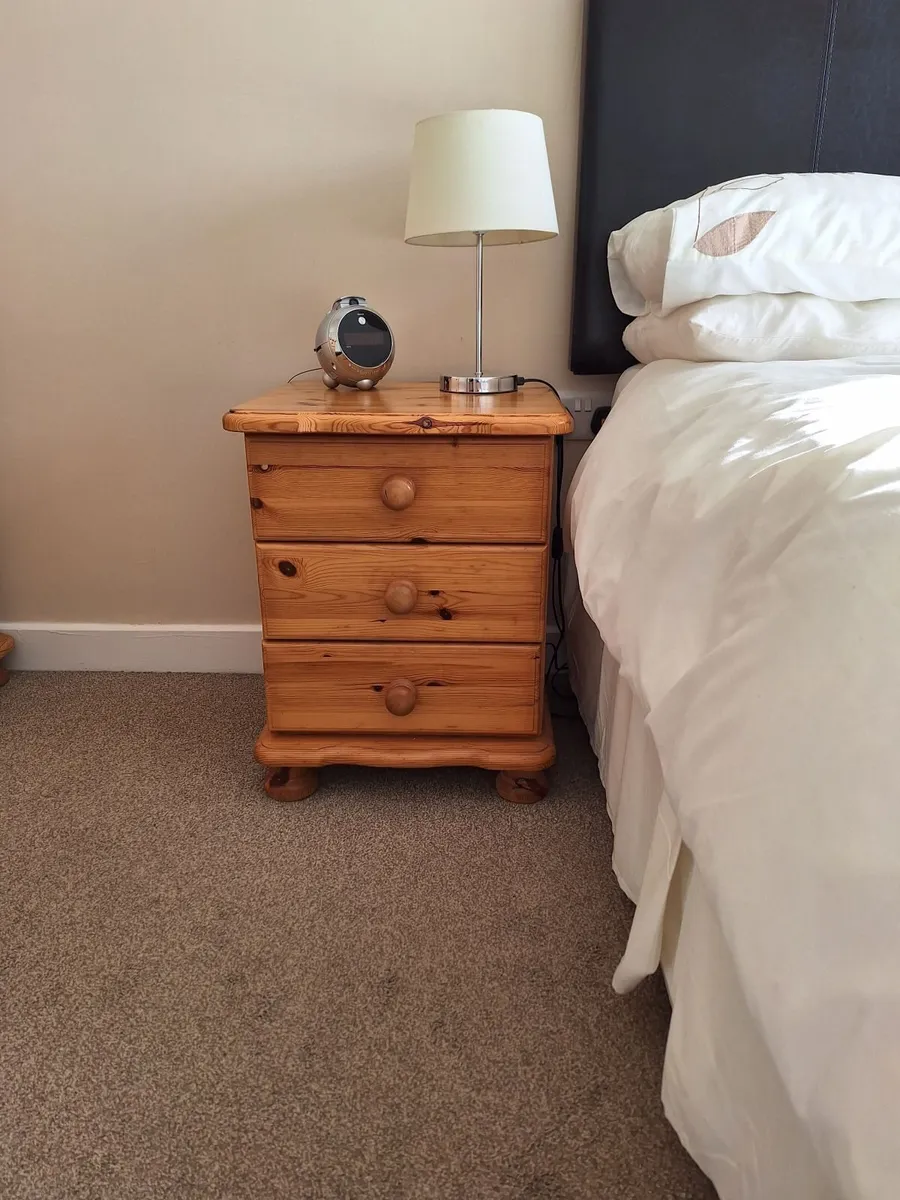 Bedside Lockers & Chest of Drawers (Solid Pine) - Image 1