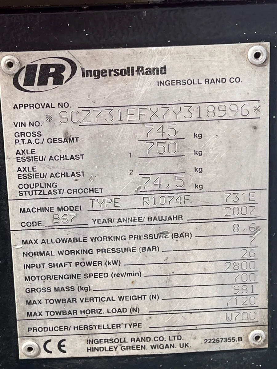 Road diesel  air compressor doosan - Image 3